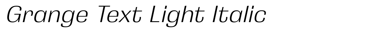 Grange Text Light Italic image